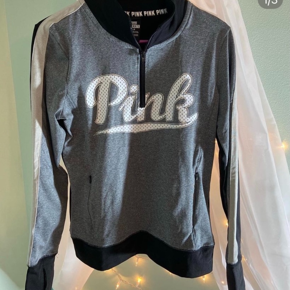 Gray and Black Athletic Jacket